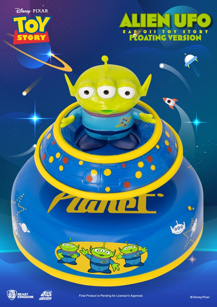 Toy Story Egg Attack Schwebe-Modell Alien UFO 6 cm