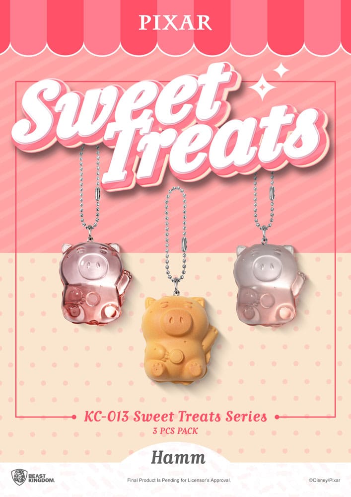 Pixar Sweet Treats Series Schlüsselanhänger 3er-Pack 4 cm