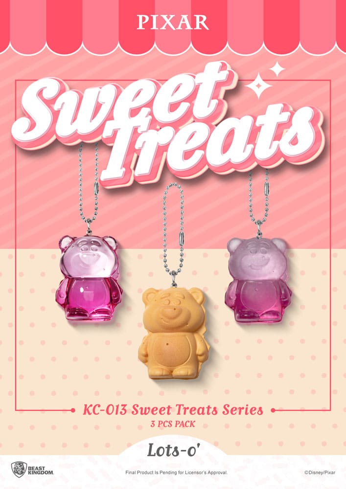 Pixar Sweet Treats Series Schlüsselanhänger 3er-Pack 4 cm