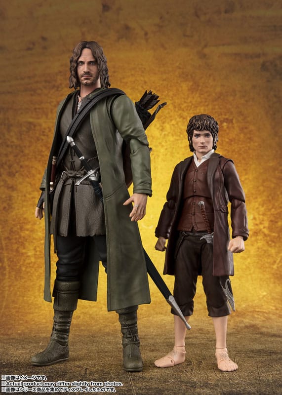 Herr der Ringe S.H. Figuarts Actionfiguren Frodo Beutlin & Gollum
