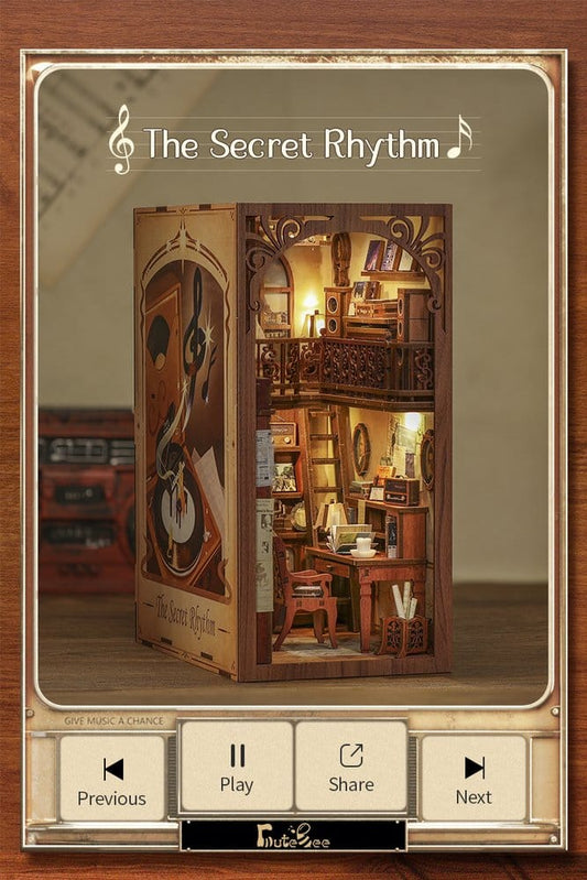 Book Nook The Secret Rhythm 23 x 11 cm