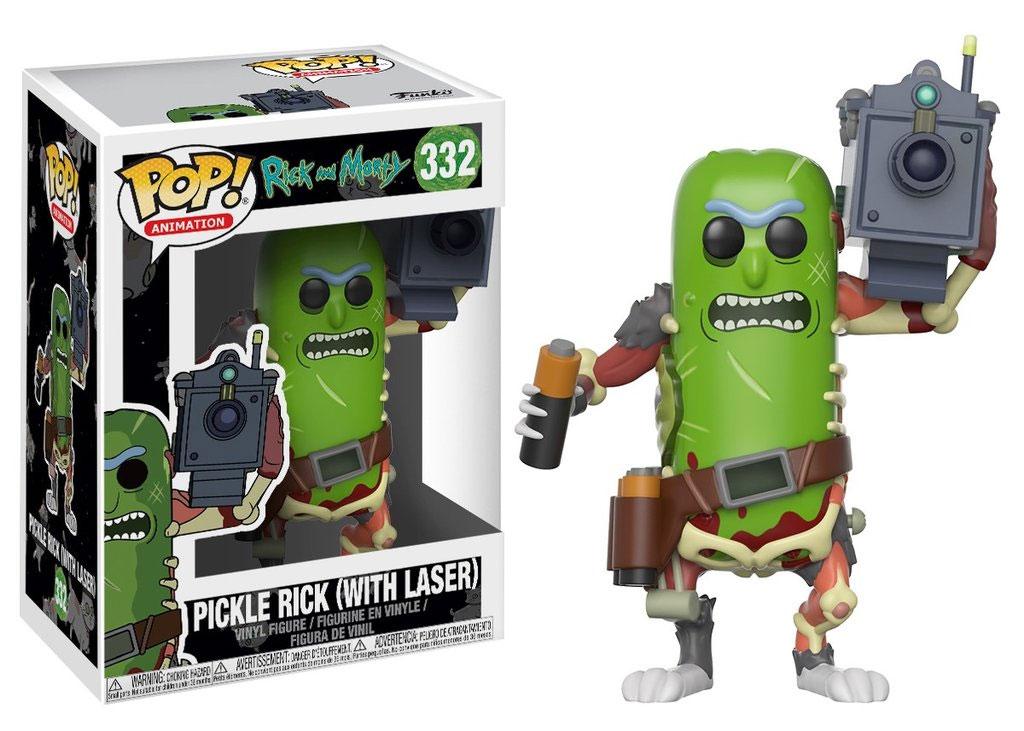 Rick and Morty POP! Animation Vinyl Figur Pickle Rick with Laser 9 cm