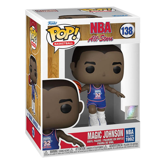 NBA Legends POP! Basketball Vinyl Figur Magic Johnson (Blue All Star Uni 1991) 9 cm