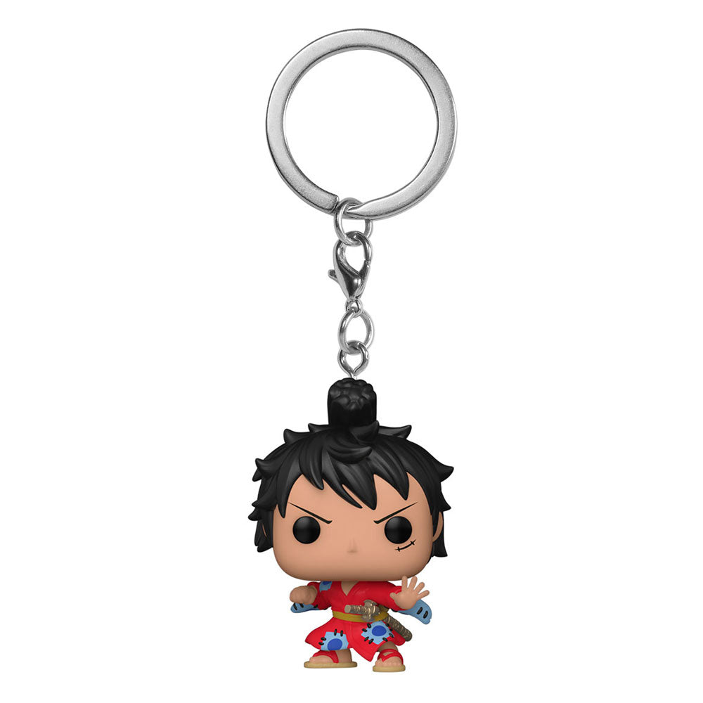 One Piece POP! Vinyl Schlüsselanhänger 4 cm Luffy in Kimono Display (12)