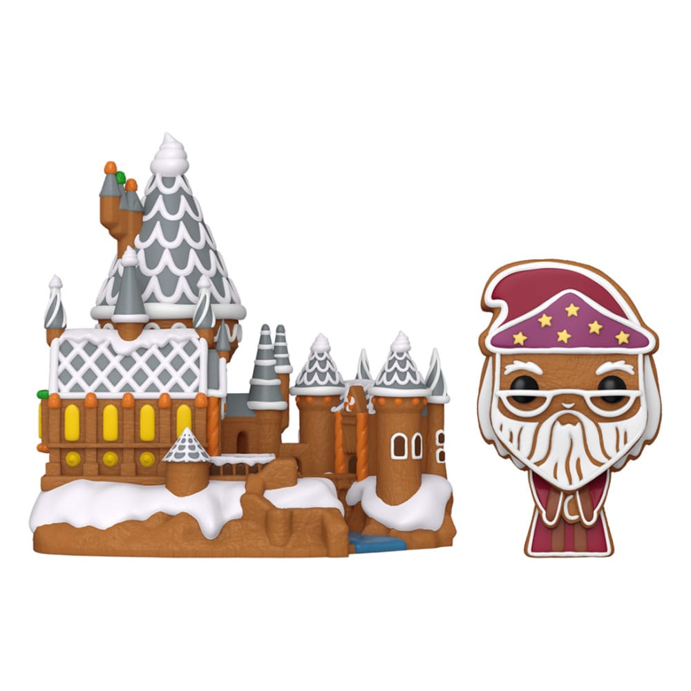 Harry Potter POP! Town Vinyl Figur Dumbledore & Hogwarts 9 cm