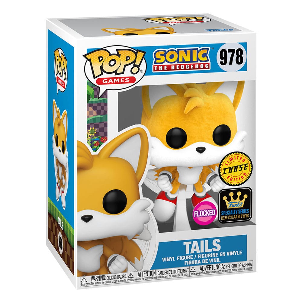 Sonic The Hedgehog POP! Games Vinyl Figuren Tails(Flying)(FL) w/CH 9 cm Sortiment (6)