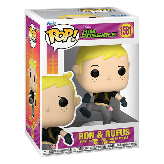 Kim Possible POP! Vinyl Figur Ron w/Rufus 9 cm