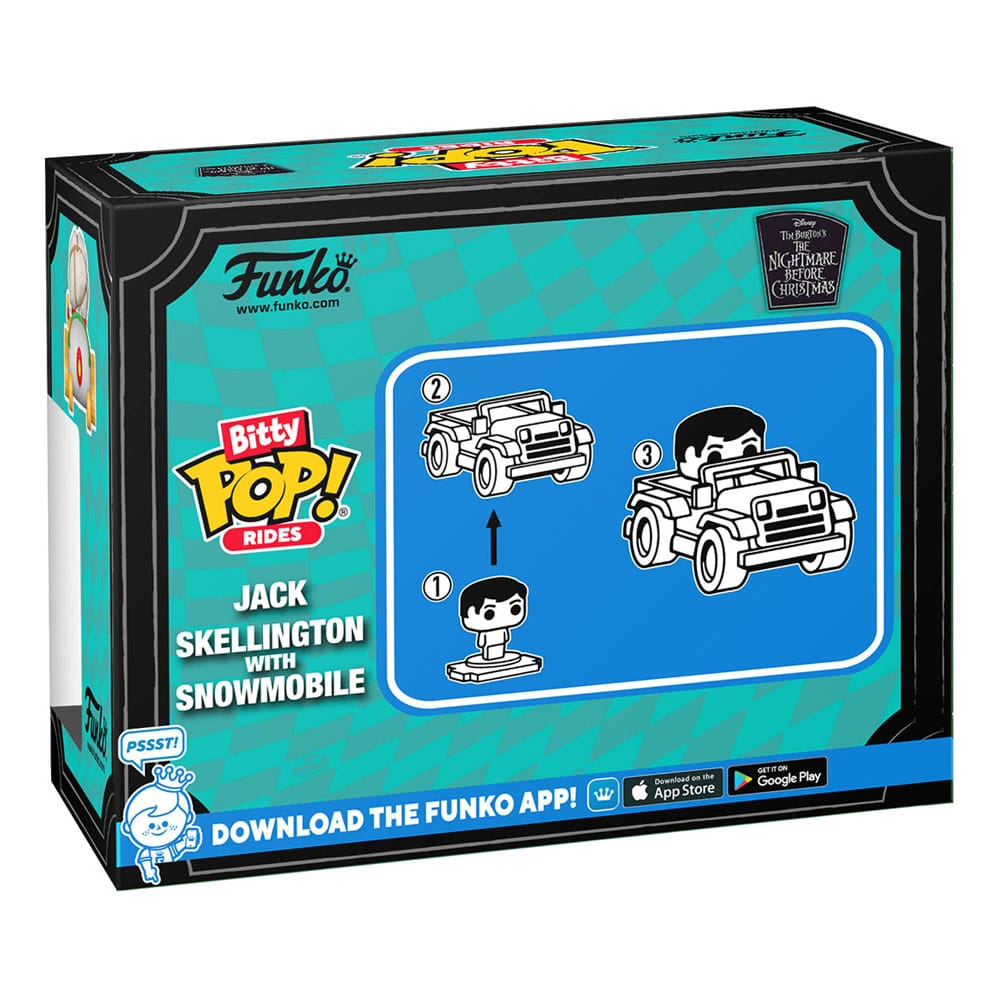 Nightmare before Christmas POP! Rides Vinyl Figur Jack Skellington w/Snowmobile 2,5 cm