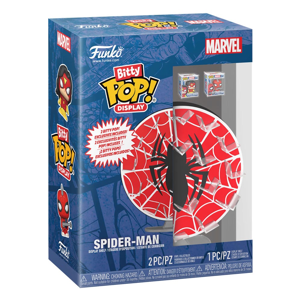 Marvel Bitty POP! Display mit 2 Vinyl Figuren Spider-Man Web