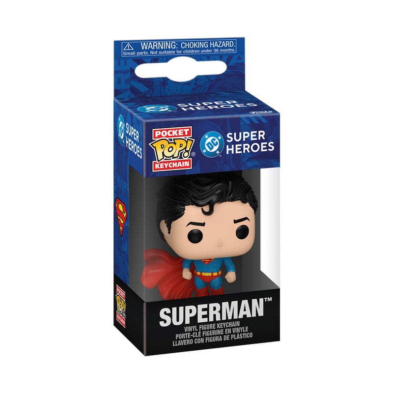 DC Comics POP! Vinyl Schlüsselanhänger 4 cm New Classics - Superman Display (12)