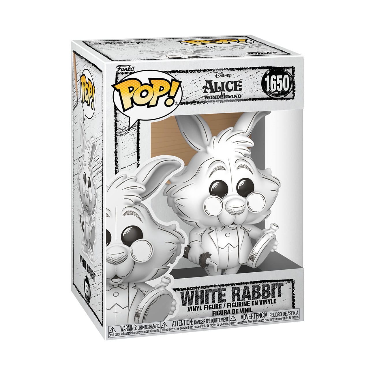 Disney POP! Vinyl Figur Sketched- White Rabbit 9 cm