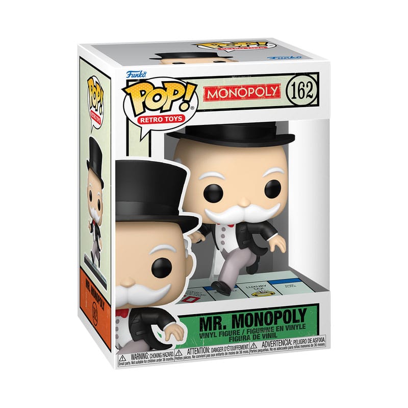 Monopoly POP! Retro Toys Vinyl Figur Mr Monopoly(Pass Go) 9 cm