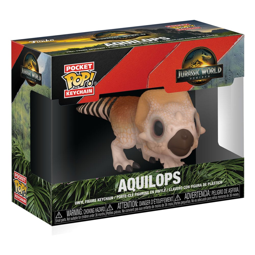 Jurassic World: Die Wiedergeburt Pocket POP! Vinyl Schlüsselanhänger 4 cm Aquilops Display (12)