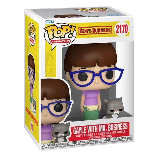 Bob's Burgers POP!&Buddy TV Vinyl Figur Gayle with Mr. Business 9 cm