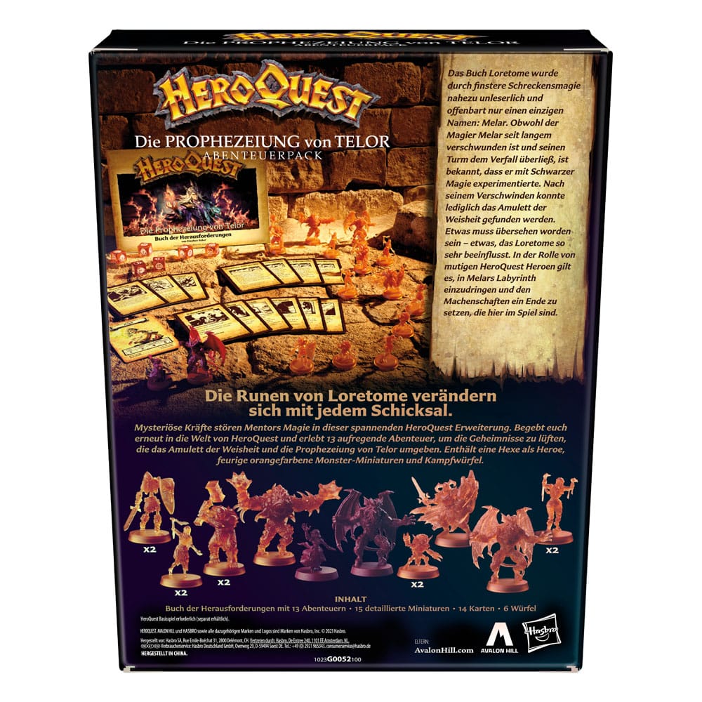 HeroQuest Brettspiel-Erweiterung Die Prophezeiung von Telor Abenteuerpack *Deutsche Version*
