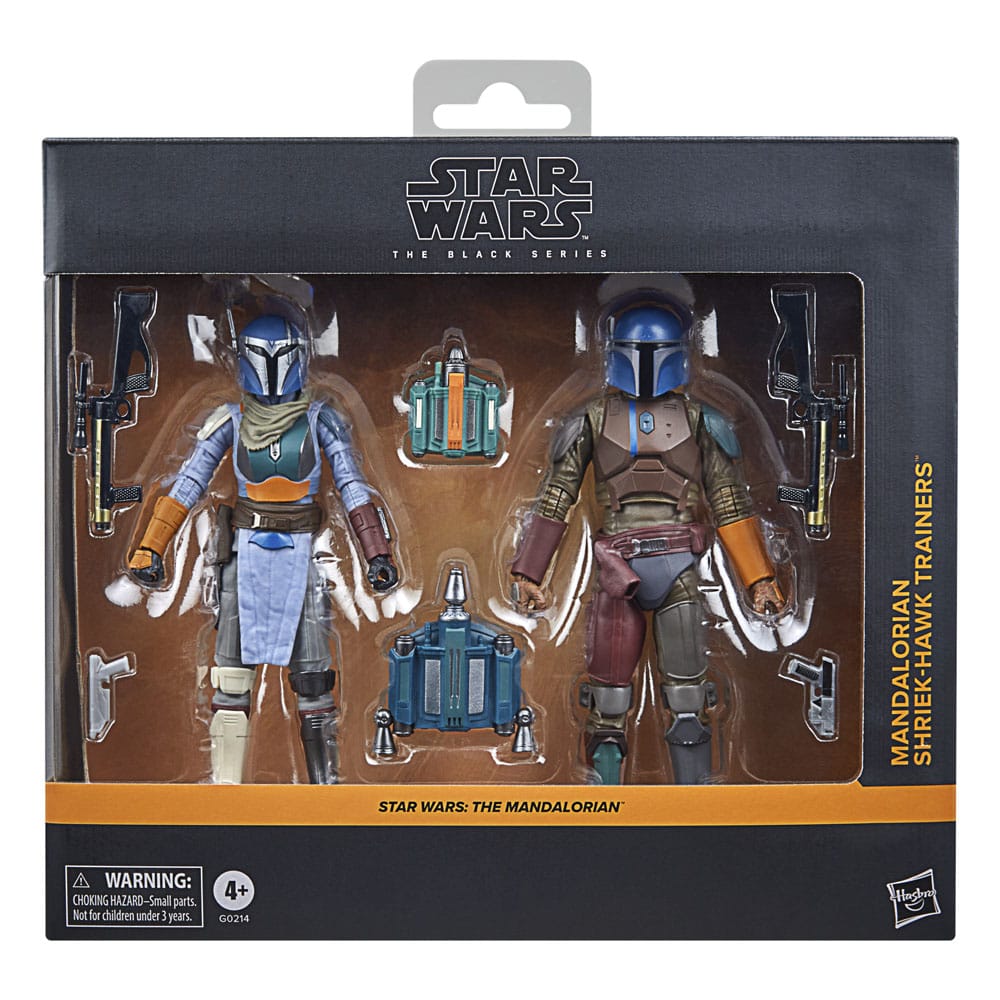Star Wars: The Mandalorian Black Series Actionfiguren 2er-Pack Mandalorian Shriek-Hawk Trainers 15 cm