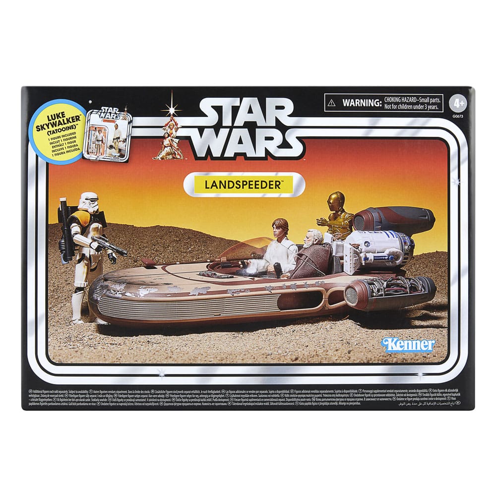 Star Wars Episode IV Vintage Collection Fahrzeug mit Actionfigur Landspeeder & Luke Skywalker (Tatooine)