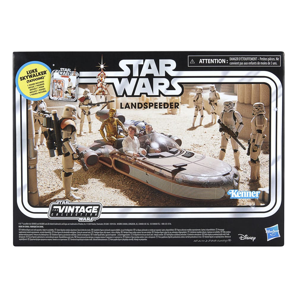 Star Wars Episode IV Vintage Collection Fahrzeug mit Actionfigur Landspeeder & Luke Skywalker (Tatooine)