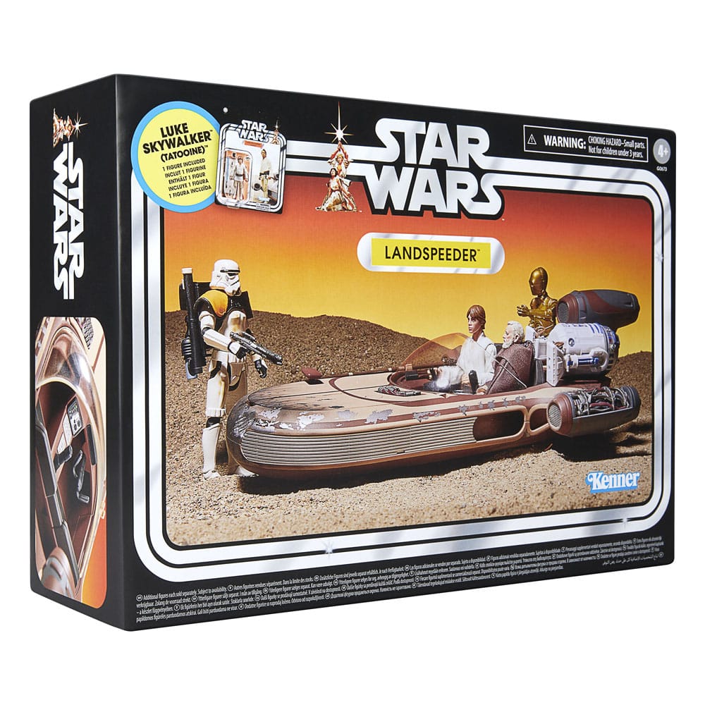 Star Wars Episode IV Vintage Collection Fahrzeug mit Actionfigur Landspeeder & Luke Skywalker (Tatooine)