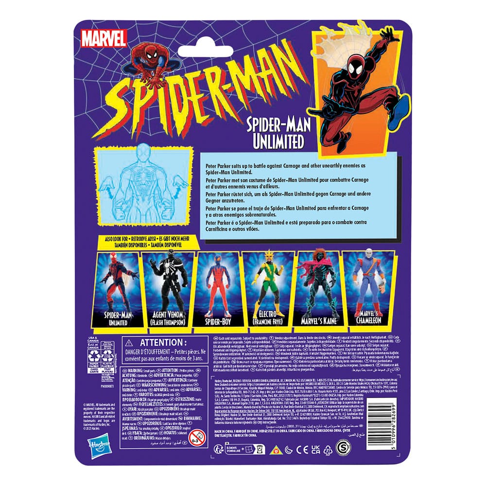 Spider-Man Marvel Legends Retro Actionfigur Spider-Man Unlimited 15 cm