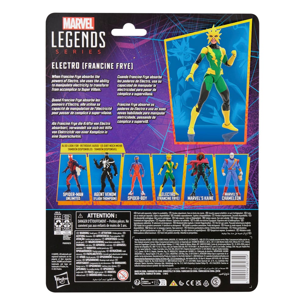 Spider-Man Marvel Legends Retro Actionfigur Electro (Francine Frye) 15 cm