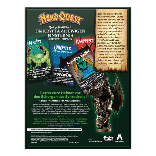 HeroQuest Brettspiel-Erweiterung Die Krypta der ewigen Finsternis Abenteuerpack *Deutsche Version*