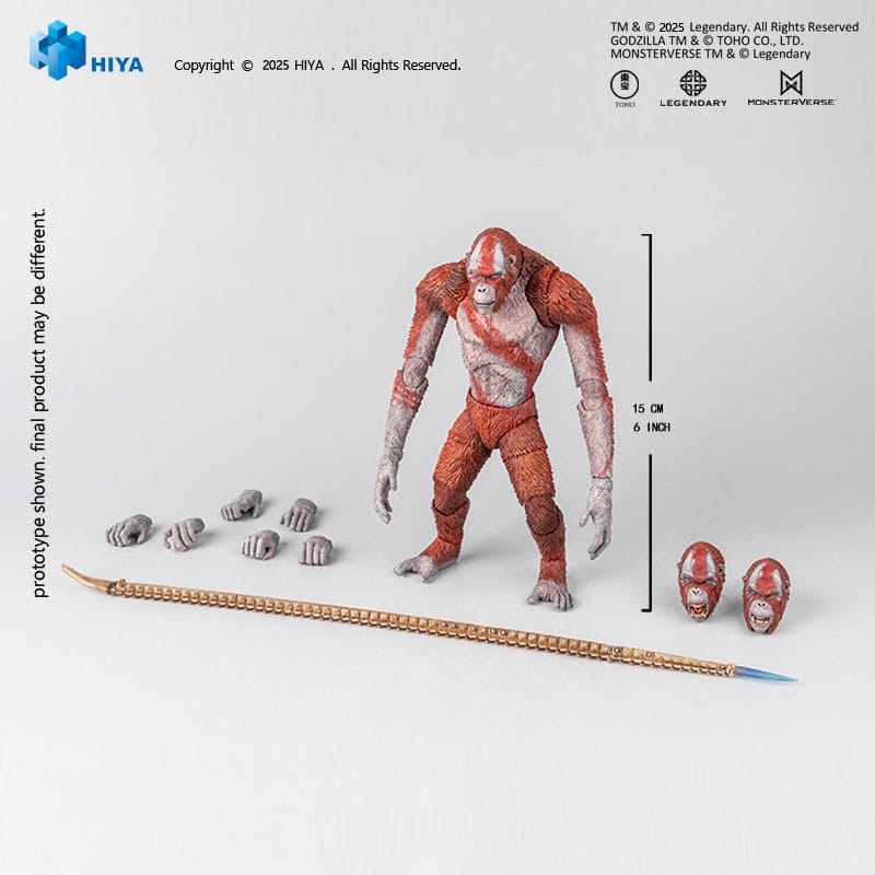Godzilla x Kong The New Empire Exquisite Basic Actionfigur Skar King 15 cm