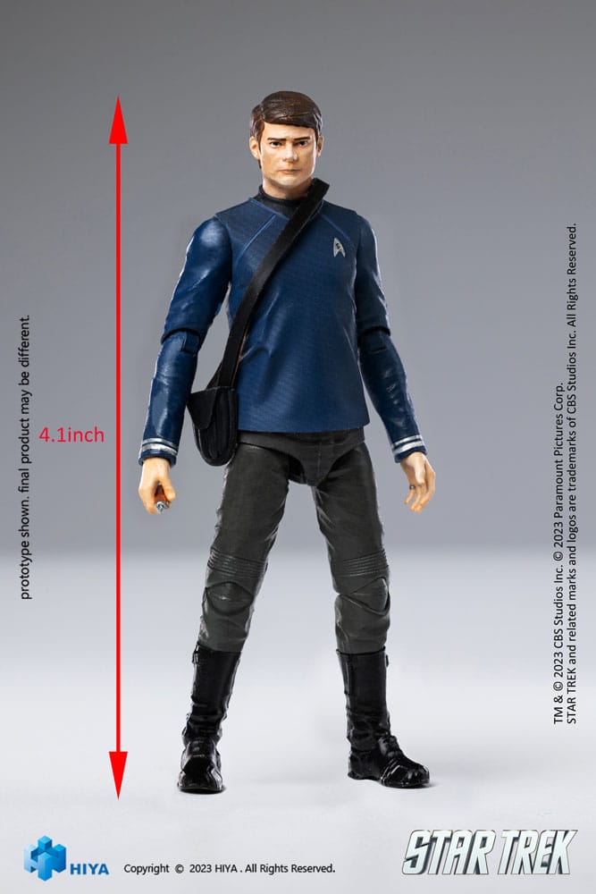 Star Trek Exquisite Mini Actionfigur 1/18 Star Trek 2009 McCoy10 cm