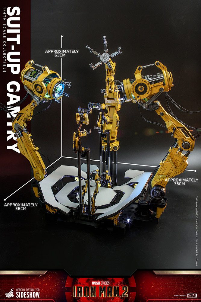 Iron Man 2 Accessories Collection Series Zubehör-Set Iron Man Suit-Up Gantry