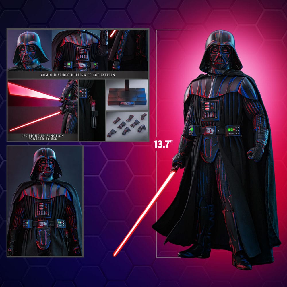 Star Wars Movie Masterpiece Actionfigur 1/6 Darth Vader (Dueling Effect Version) Hot Toys Exclusive 35 cm