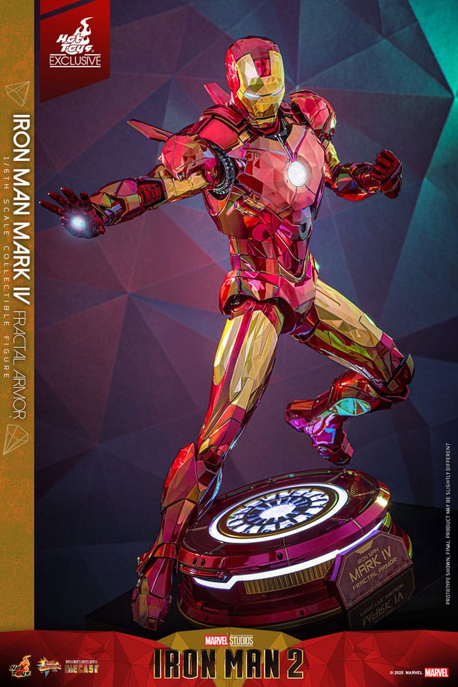 Iron Man Movie Masterpiece Diecast Actionfigur 1/6 Iron Man Mark VI (Fractal Armor) Hot Toys Exclusive 33 cm