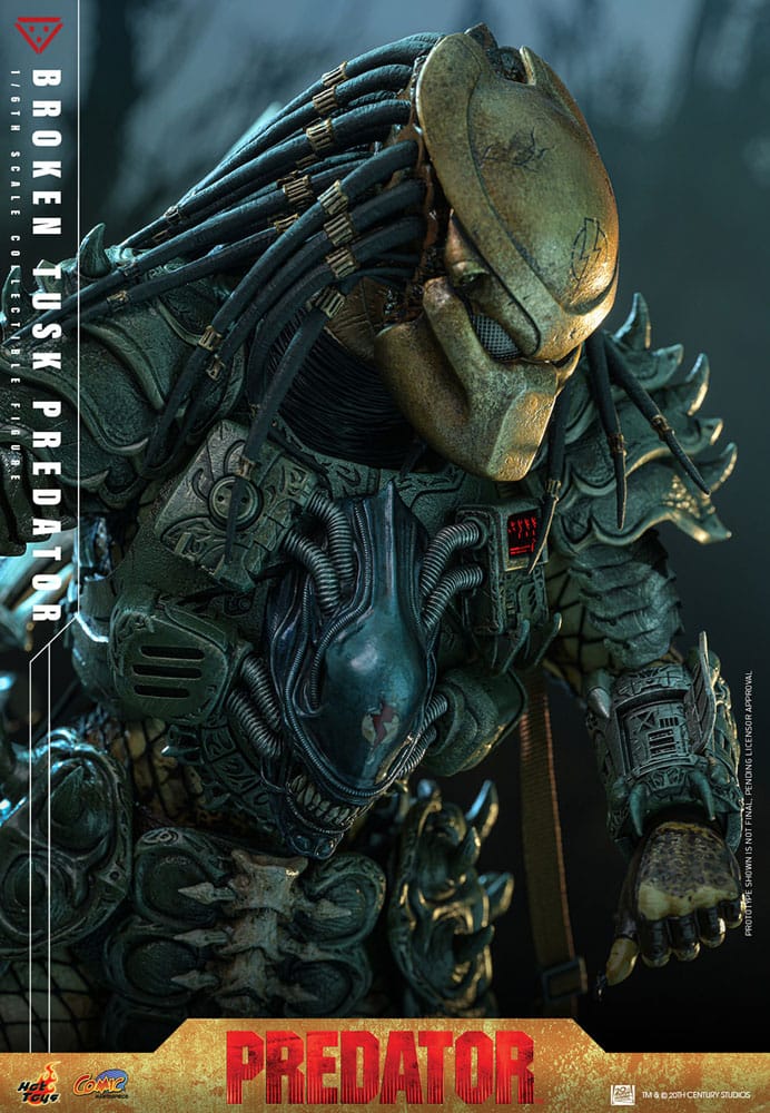 Alien vs. Predator Comic Masterpiece Actionfigur 1/6 Broken Tusk Predator 35 cm