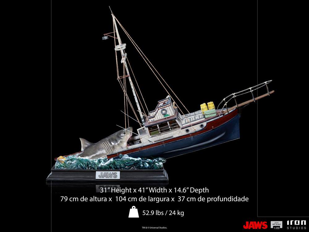 Der weiße Hai Demi Art Scale Statue 1/20 Jaws Attack 104 cm