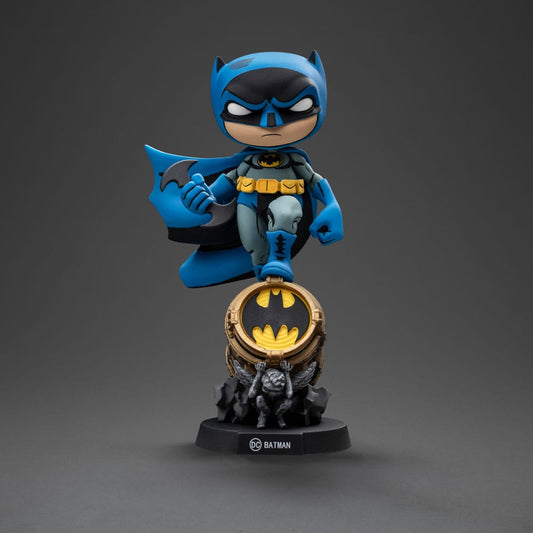 Batman Mini Co. PVC Figur Batman on Bat-Signal (Blue Variant) 19 cm