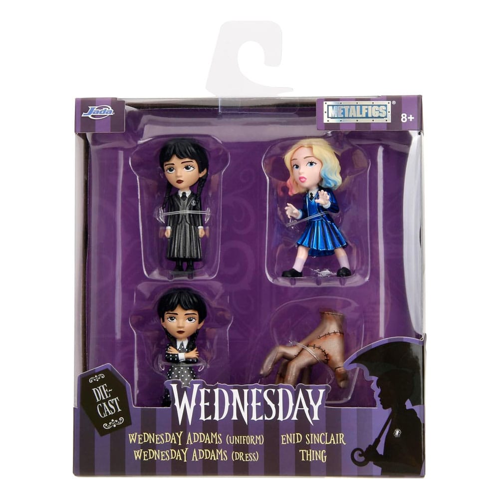 Wednesday Nano Metalfigs Diecast Minifiguren 4-er Pack Wave 1 4 cm