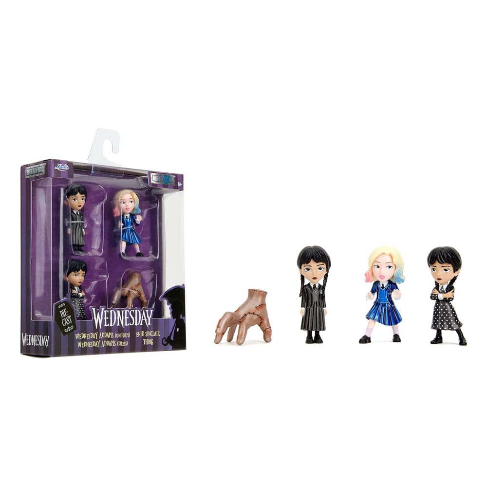 Wednesday Nano Metalfigs Diecast Minifiguren 4-er Pack Wave 1 4 cm