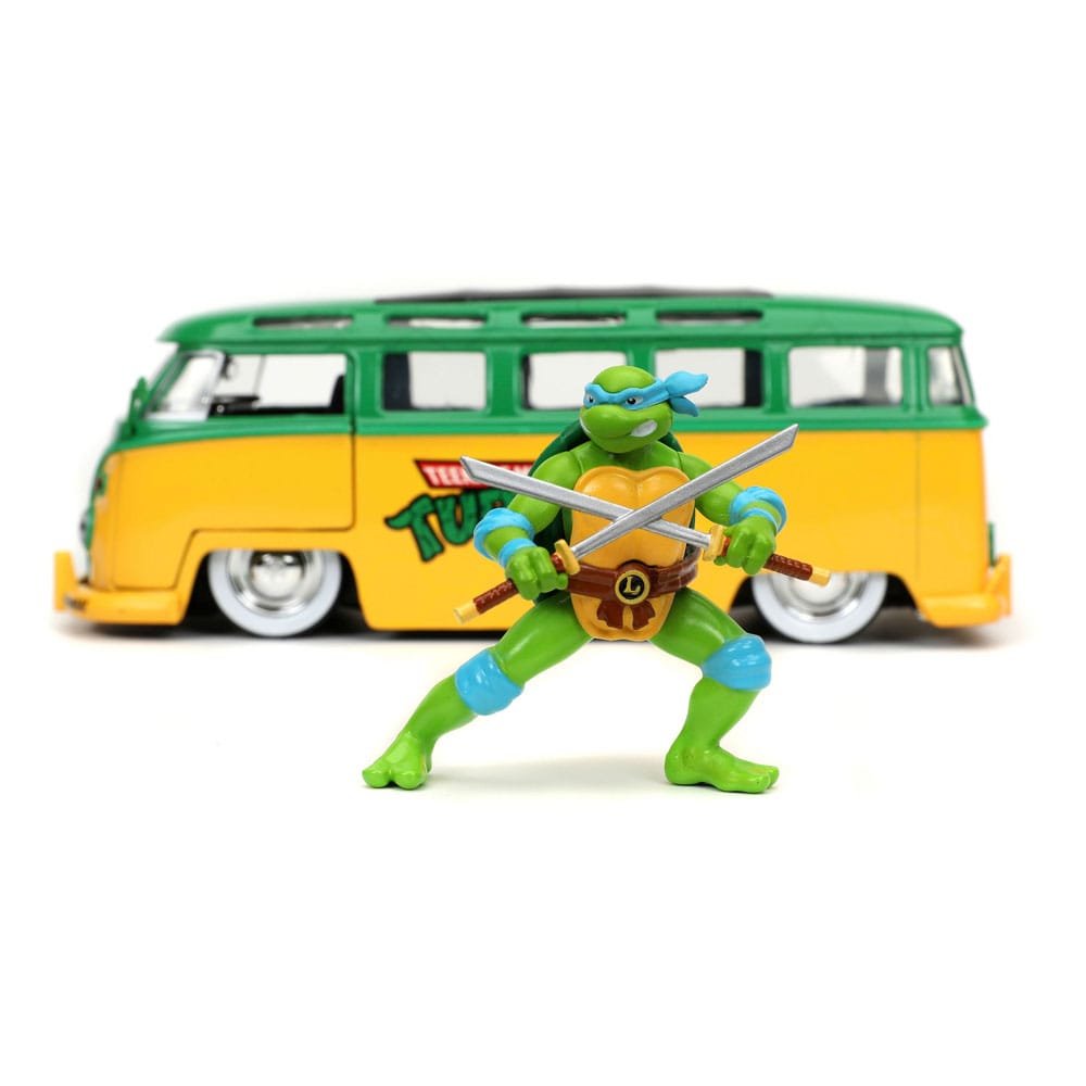 Teenage Mutant Ninja Turtles Diecast Modell 1/24 1962 VW Bus Leonardo