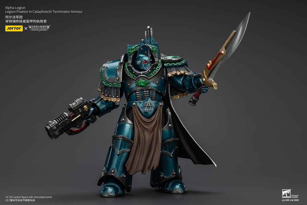 Warhammer The Horus Heresy Actionfigur Alpha Legion Legion Praetor in Cataphractii Terminator Armour 18 cm