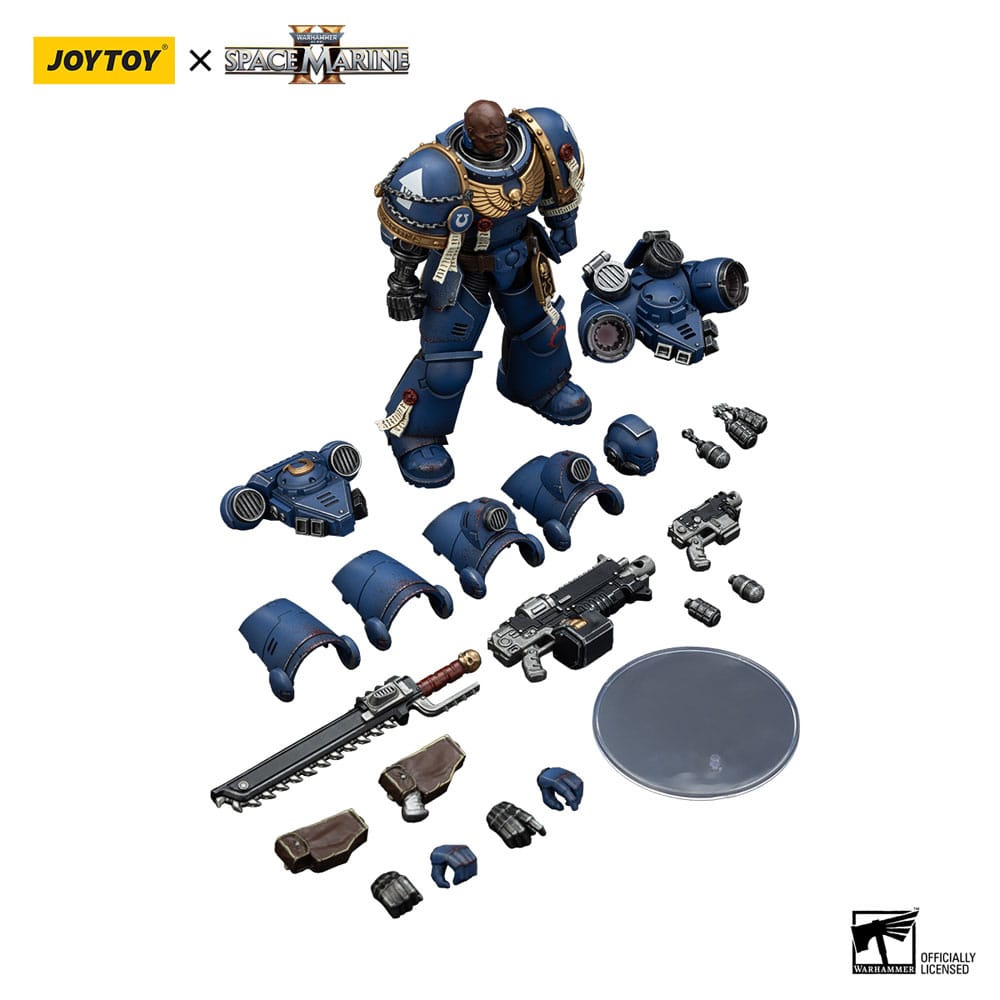 Warhammer 40,000: Space Marine 2 Actionfigur Ultramarines Brother Chairon Collectors Edition 13 cm