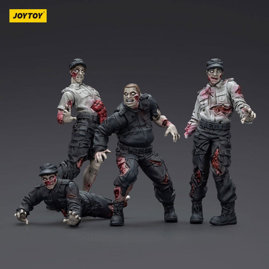 Zombie Dark Source Actionfiguren 4er-Pack Security Guards 8 cm