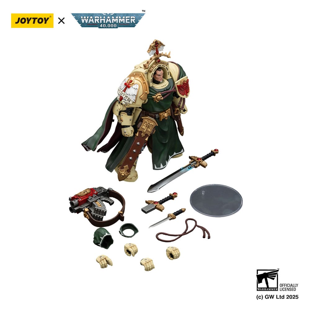 Warhammer 40,000: Dark Angels Actionfigur Belial Grand Master of The Deathwing With the Sword of Silence and Storm Bolter 14 cm