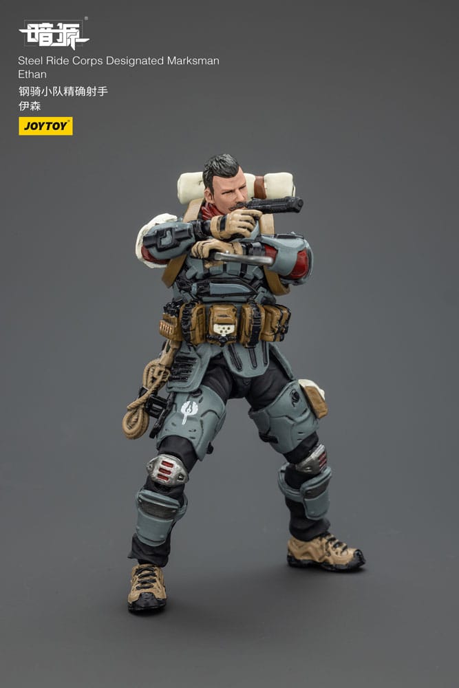 Steel Ride Corps Dark Source Actionfigur Designated Marksman Ethan 7 cm