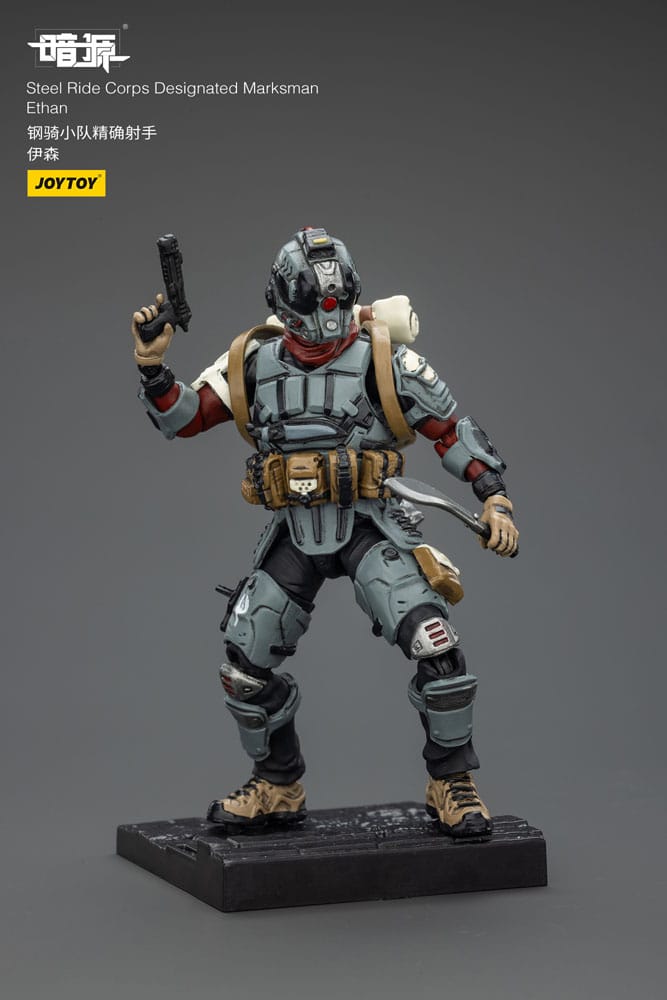 Steel Ride Corps Dark Source Actionfigur Designated Marksman Ethan 7 cm