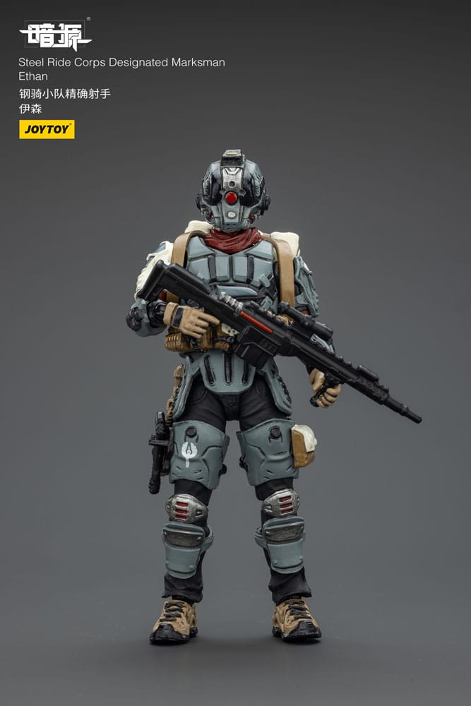 Steel Ride Corps Dark Source Actionfigur Designated Marksman Ethan 7 cm