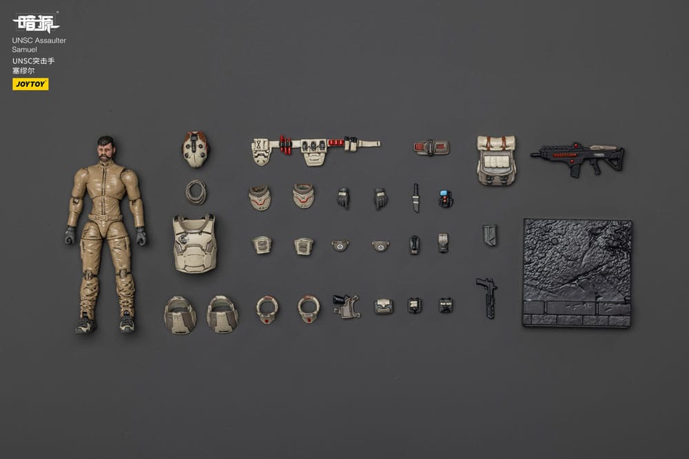 UNSC Dark Source Actionfigur Assaulter Samuel 7 cm