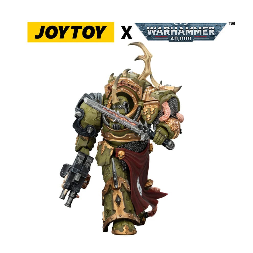 Warhammer 40,000 Actionfigur Death Guard Blightlord Terminator 3 with Combi-bolter and Bubotic Blade 14 cm