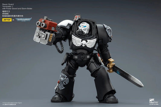 Warhammer 40,000 Actionfigur Raven Guard Terminator 1 with Power Sword and Storm Bolter 14 cm