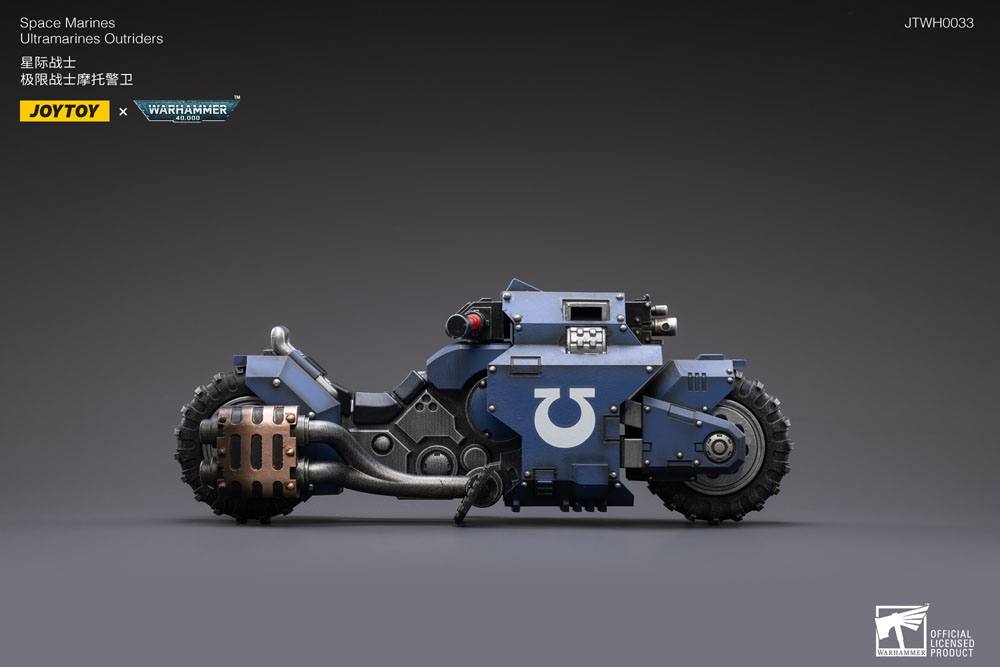 Warhammer 40k Fahrzeug 1/18 Ultramarines Outrider Bike 22 cm