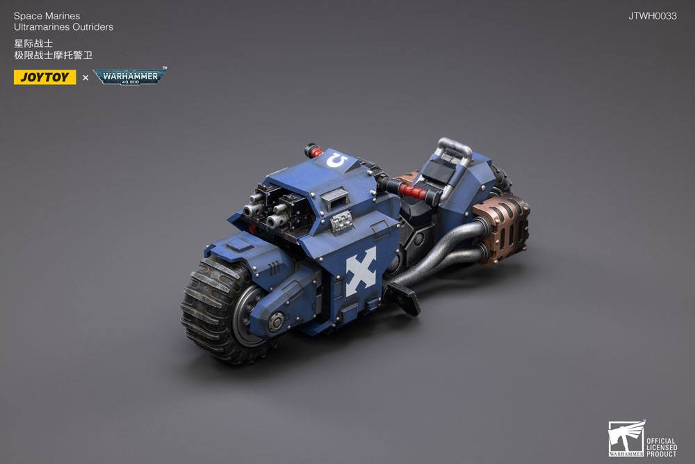 Warhammer 40k Fahrzeug 1/18 Ultramarines Outrider Bike 22 cm