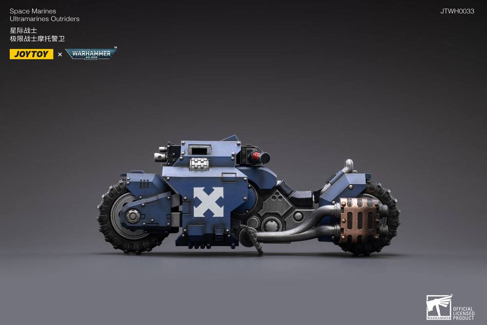 Warhammer 40k Fahrzeug 1/18 Ultramarines Outrider Bike 22 cm